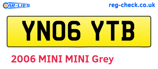 YN06YTB are the vehicle registration plates.