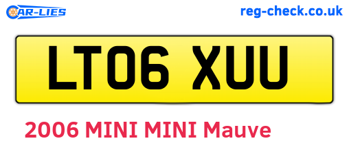 LT06XUU are the vehicle registration plates.