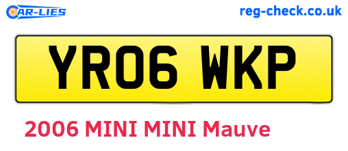 YR06WKP are the vehicle registration plates.