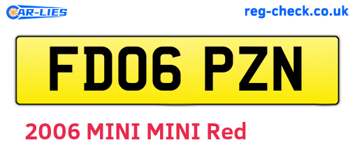 FD06PZN are the vehicle registration plates.