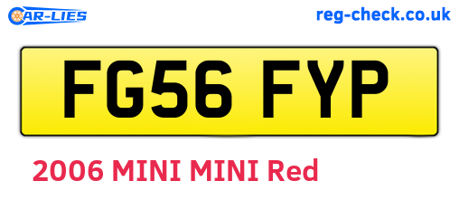 FG56FYP are the vehicle registration plates.