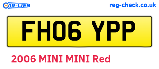 FH06YPP are the vehicle registration plates.