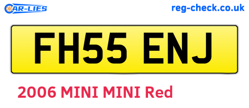FH55ENJ are the vehicle registration plates.