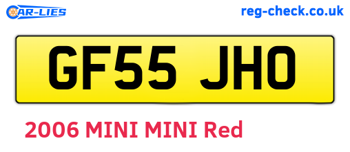 GF55JHO are the vehicle registration plates.
