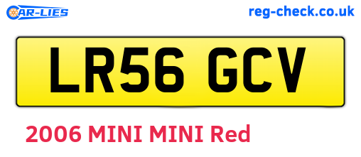 LR56GCV are the vehicle registration plates.