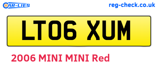 LT06XUM are the vehicle registration plates.