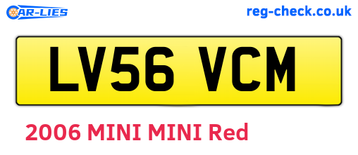 LV56VCM are the vehicle registration plates.