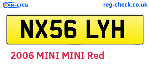 NX56LYH are the vehicle registration plates.