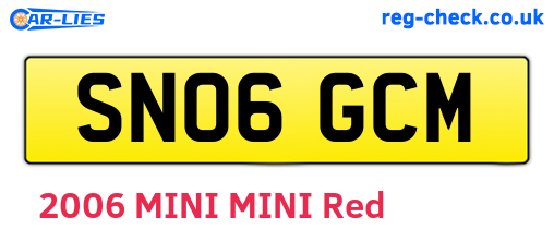 SN06GCM are the vehicle registration plates.