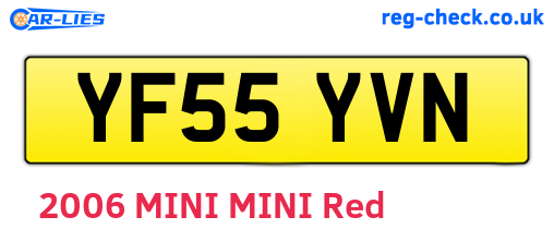 YF55YVN are the vehicle registration plates.