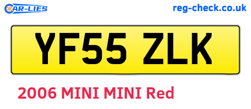 YF55ZLK are the vehicle registration plates.