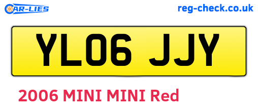 YL06JJY are the vehicle registration plates.