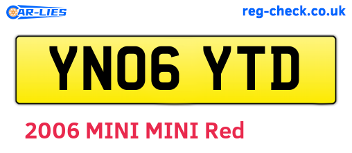 YN06YTD are the vehicle registration plates.