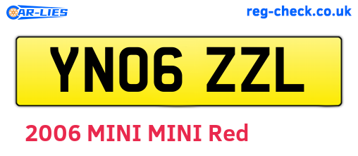 YN06ZZL are the vehicle registration plates.
