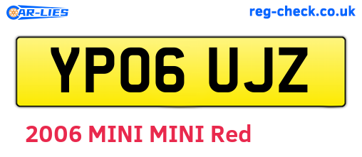 YP06UJZ are the vehicle registration plates.