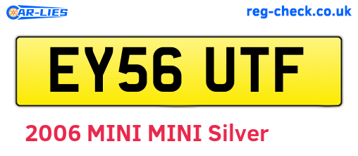 EY56UTF are the vehicle registration plates.
