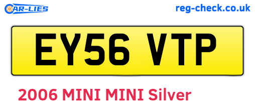 EY56VTP are the vehicle registration plates.