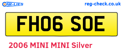 FH06SOE are the vehicle registration plates.