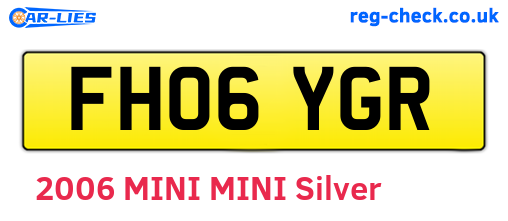 FH06YGR are the vehicle registration plates.