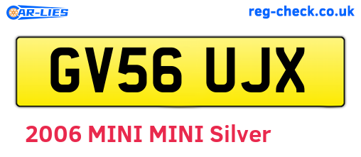 GV56UJX are the vehicle registration plates.