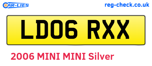 LD06RXX are the vehicle registration plates.