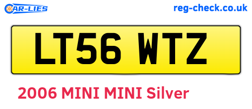 LT56WTZ are the vehicle registration plates.