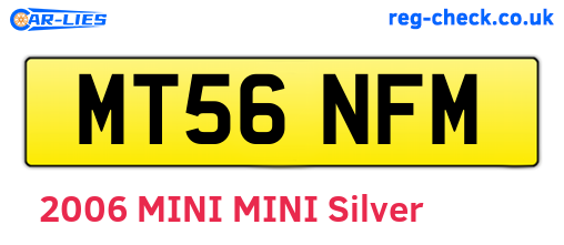 MT56NFM are the vehicle registration plates.