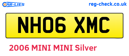 NH06XMC are the vehicle registration plates.