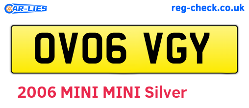 OV06VGY are the vehicle registration plates.