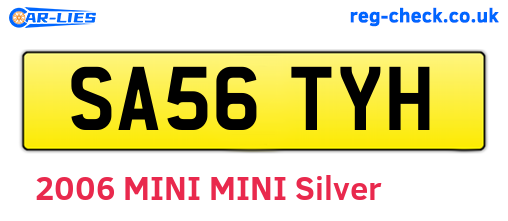 SA56TYH are the vehicle registration plates.