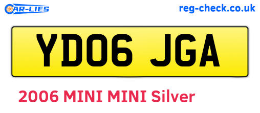 YD06JGA are the vehicle registration plates.