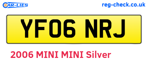 YF06NRJ are the vehicle registration plates.