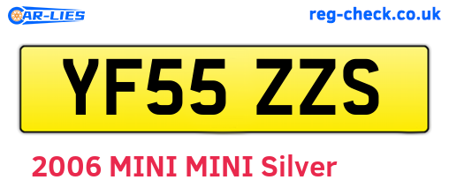 YF55ZZS are the vehicle registration plates.