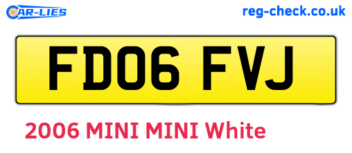 FD06FVJ are the vehicle registration plates.