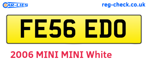 FE56EDO are the vehicle registration plates.
