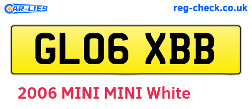 GL06XBB are the vehicle registration plates.