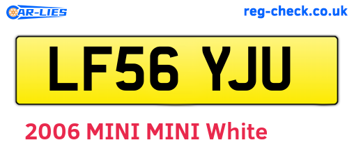 LF56YJU are the vehicle registration plates.