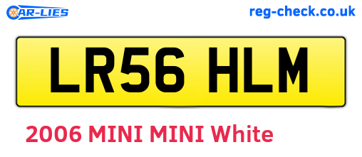 LR56HLM are the vehicle registration plates.