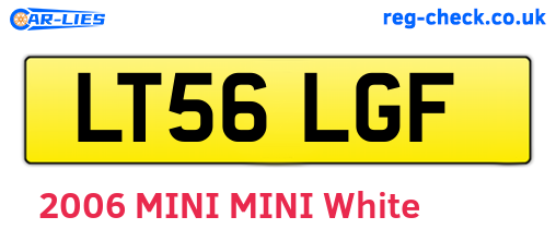 LT56LGF are the vehicle registration plates.