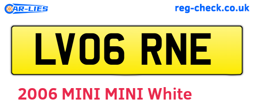 LV06RNE are the vehicle registration plates.