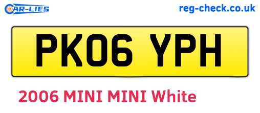 PK06YPH are the vehicle registration plates.