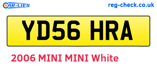 YD56HRA are the vehicle registration plates.