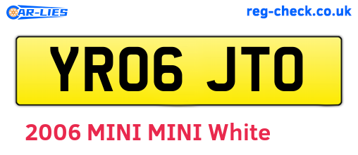 YR06JTO are the vehicle registration plates.