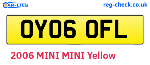 OY06OFL are the vehicle registration plates.
