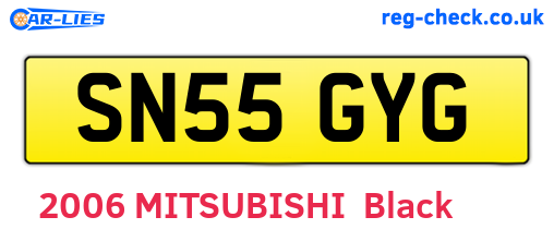 SN55GYG are the vehicle registration plates.