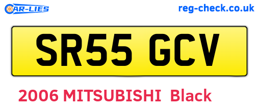 SR55GCV are the vehicle registration plates.