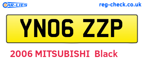 YN06ZZP are the vehicle registration plates.