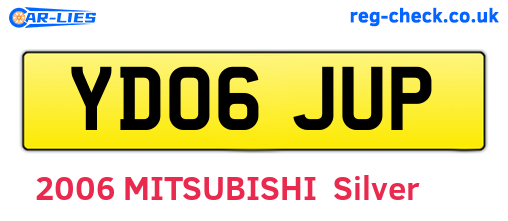 YD06JUP are the vehicle registration plates.