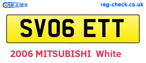 SV06ETT are the vehicle registration plates.