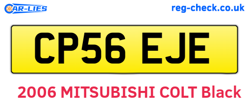 CP56EJE are the vehicle registration plates.